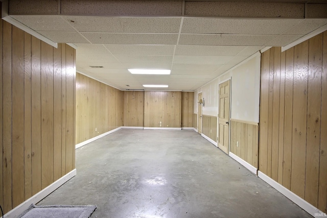 8426 Creekside Pl, Fort Wayne, IN 46804 - finished below grade area with wooden walls and a paneled ceiling