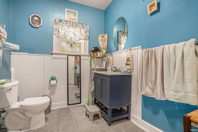 405 Middlebury St, Goshen, IN 46528 - bathroom featuring vanity and tile patterned floors