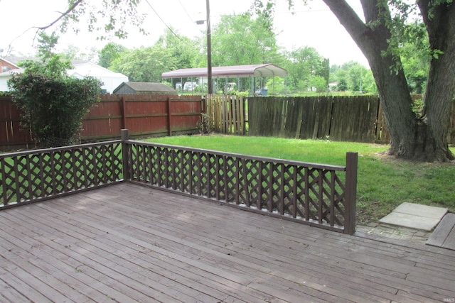 907 S Tennessee, Muncie, IN 47302 - deck with a fenced backyard