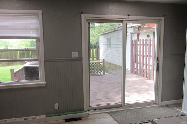 907 S Tennessee, Muncie, IN 47302 - doorway with wood finished floors