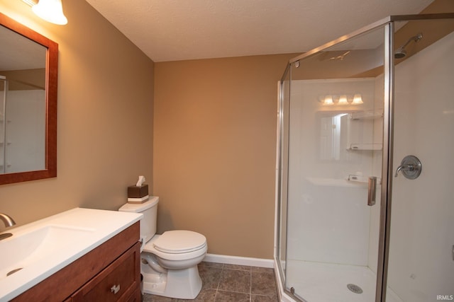 44 Fairfieldview Ct, Lafayette, IN 47905 - full bath with vanity, a shower stall, and tile patterned floors