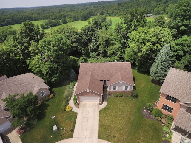 44 Fairfieldview Ct, Lafayette, IN 47905 - aerial overview of property's location featuring a forest