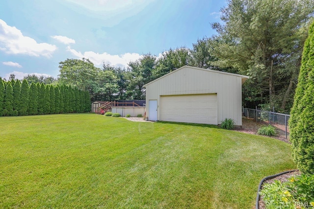 29876 County Road 18th Rd, Elkhart, IN 46517 - view of yard featuring an outbuilding and a detached garage
