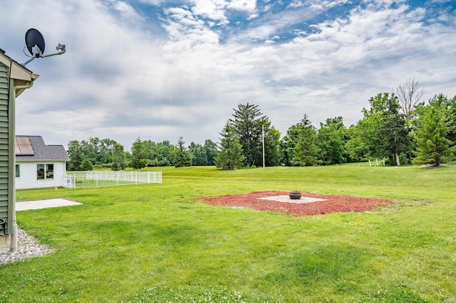 625 Perolla Dr, Fort Wayne, IN 46845 - view of yard with an outdoor fire pit