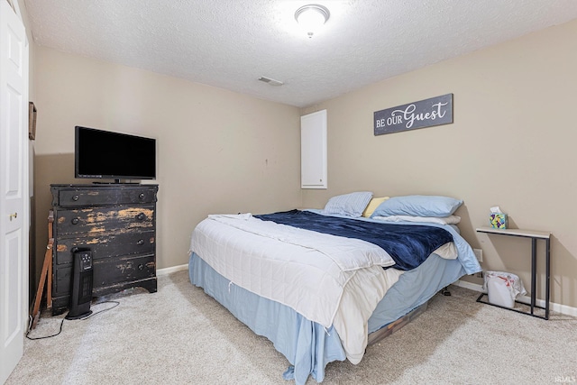 53135 W Cedar Lake Dr, Granger, IN 46530 - carpeted bedroom with a textured ceiling and baseboards