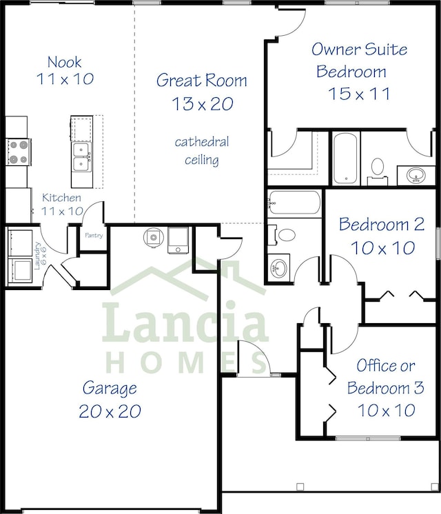 575 Lago Ct, Fort Wayne, IN 46818 - view of floor plan / room layout