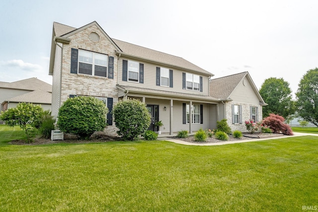 2007 Kingfisher Dr, Lafayette, IN 47909 - view of front of property with a front lawn and a porch