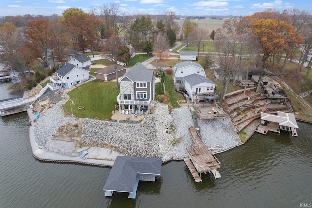 2770 N Baers Ct, Monticello, IN 47960 - aerial perspective of suburban area featuring a large body of water