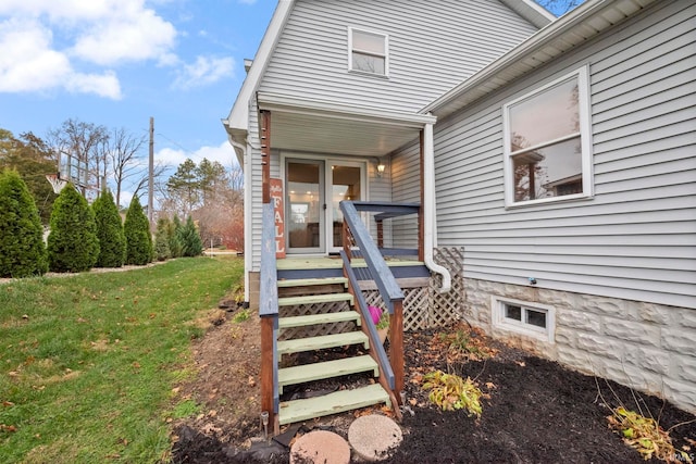 2770 N Baers Ct, Monticello, IN 47960 - property entrance with a yard