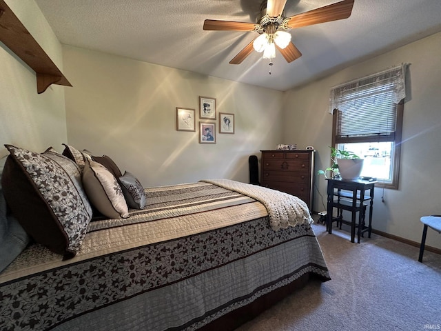 15908 Walnut St, Huntertown, IN 46748 - carpeted bedroom with a ceiling fan and baseboards