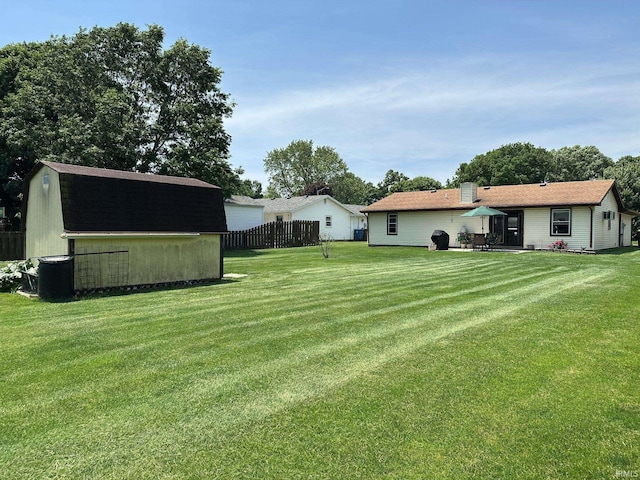 15908 Walnut St, Huntertown, IN 46748 - view of yard with a patio and a storage shed
