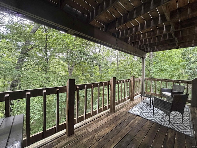 9324 S Lake Ridge Dr Unit 60, Bloomington, IN 47401 - view of wooden deck