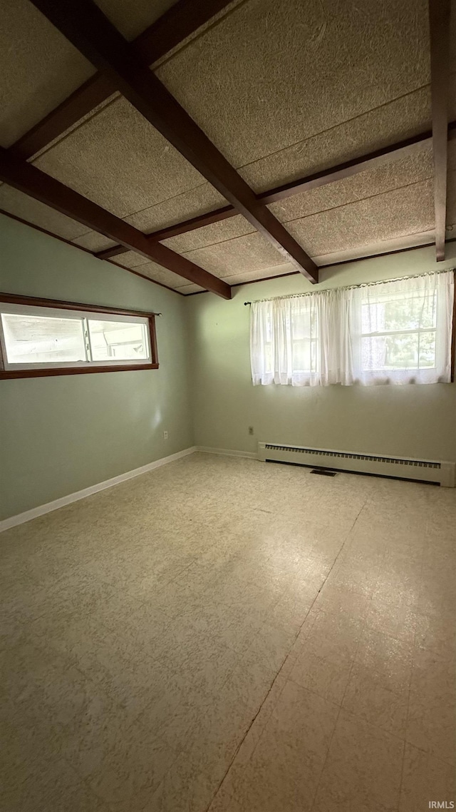 96 Greenwood Retreat Rd, Bedford, IN 47421 - spare room featuring a baseboard heating unit and baseboards