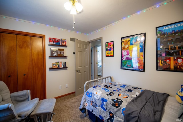 22885 Stonebrier Dr, Elkhart, IN 46514 - bedroom featuring carpet floors and a closet
