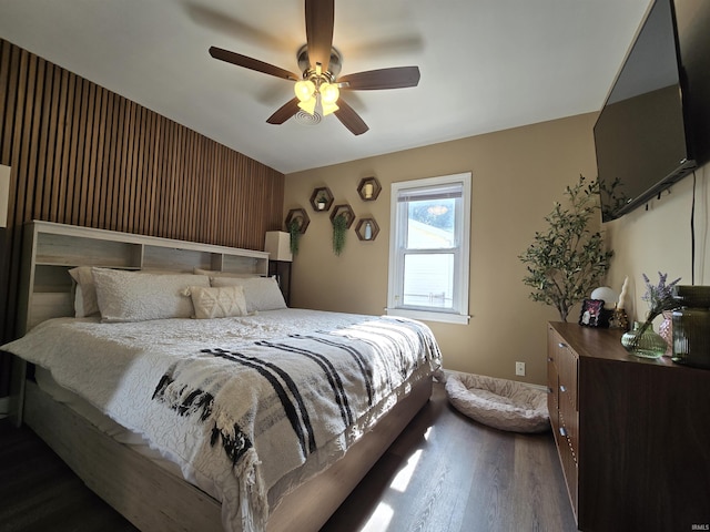 1506 Cass Ave, Evansville, IN 47714 - bedroom featuring wood finished floors and ceiling fan