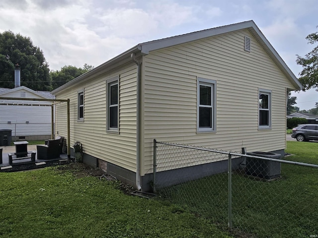 1506 Cass Ave, Evansville, IN 47714 - view of property exterior featuring a central air condition unit and crawl space