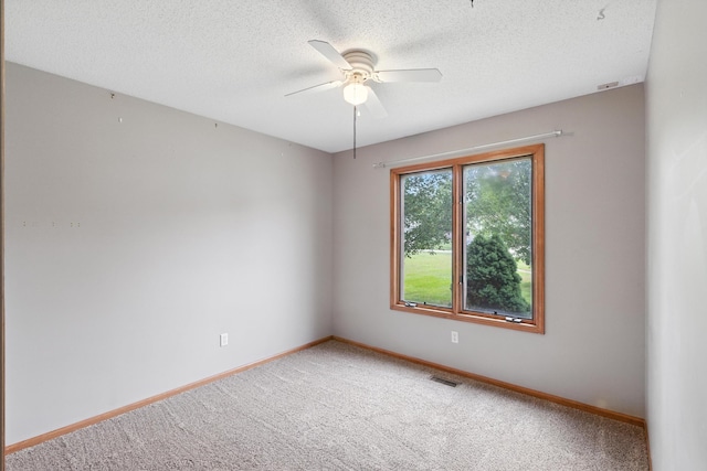 5130 Windy Knoll Ct, Fort Wayne, IN 46809 - unfurnished room with a ceiling fan, carpet floors, and a textured ceiling