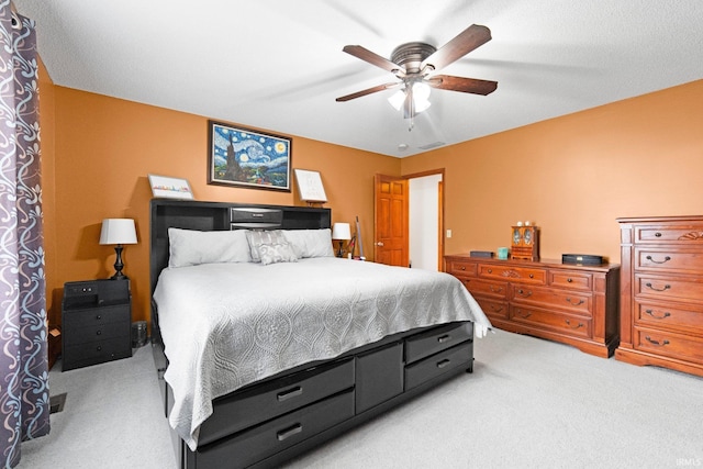 11301 Clarendon Pass, Fort Wayne, IN 46845 - bedroom featuring light carpet and ceiling fan