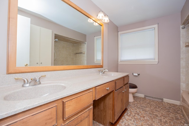 7811 Meadowview Dr, Evansville, IN 47710 - full bathroom with toilet and double vanity