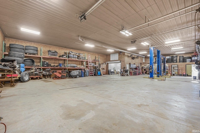 17818 Amstutz Rd, Leo, IN 46765 - garage featuring a workshop area