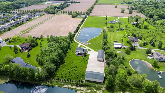 17818 Amstutz Rd, Leo, IN 46765 - aerial view of sparsely populated area with a nearby body of water