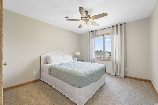17818 Amstutz Rd, Leo, IN 46765 - bedroom featuring light carpet and a ceiling fan