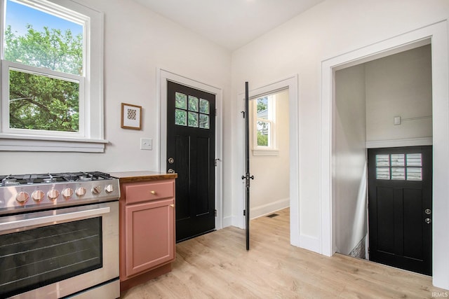 507 W Marion St, South Bend, IN 46601 - foyer featuring light wood-type flooring and baseboards