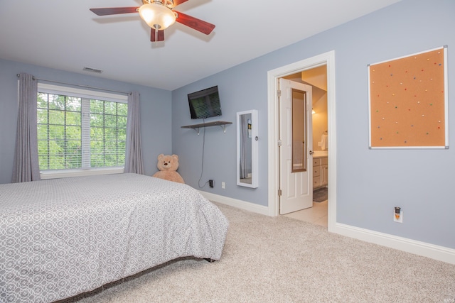 6488 Pebble Pointe Ct, Newburgh, IN 47630 - bedroom with carpet floors and ceiling fan