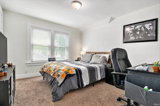 909 Independence St, Elkhart, IN 46514 - carpeted bedroom featuring an office area and baseboards