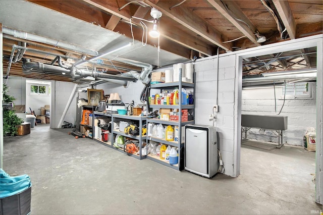 909 Independence St, Elkhart, IN 46514 - below grade area featuring concrete block wall