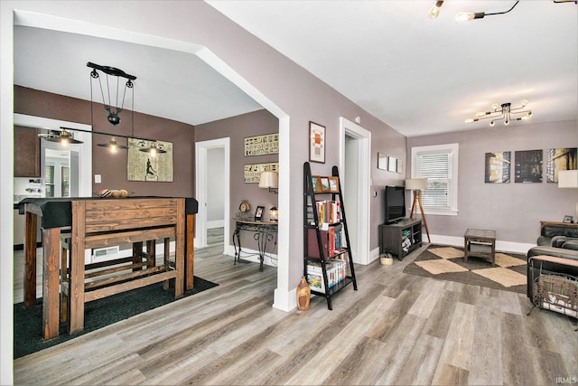 909 Independence St, Elkhart, IN 46514 - living area featuring wood finished floors