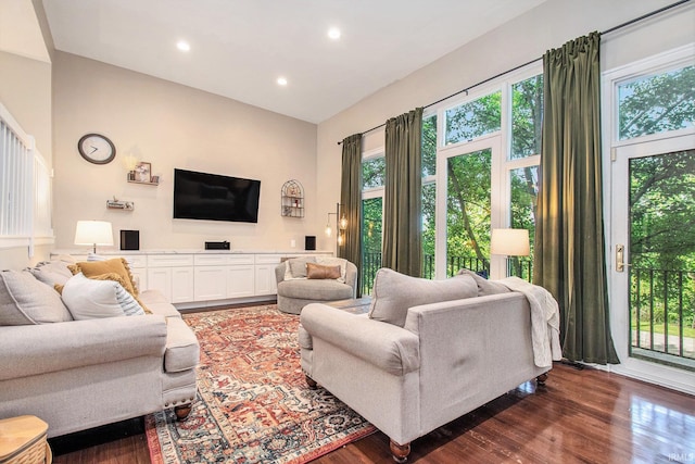 820 N Niles Ave Unit C, South Bend, IN 46617 - living room with wood finished floors and recessed lighting