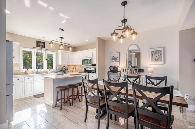 820 N Niles Ave Unit C, South Bend, IN 46617 - dining area with recessed lighting