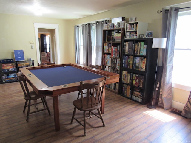 126 W W Blvd, Kokomo, IN 46902 - playroom featuring wood finished floors and pool table