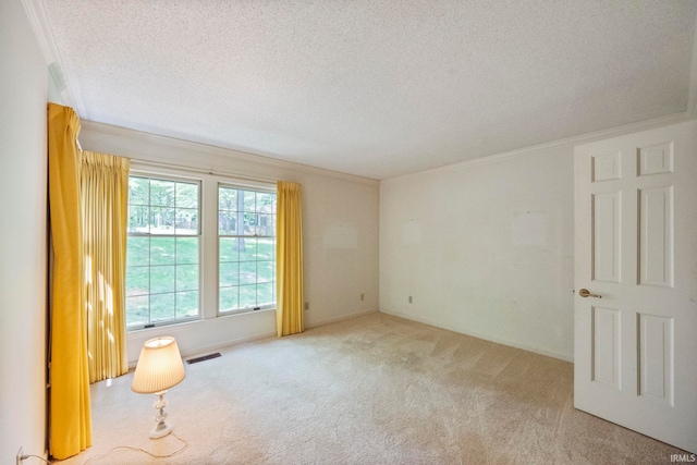 645 Pawnee Park, West Lafayette, IN 47906 - unfurnished room with ornamental molding, carpet, and a textured ceiling