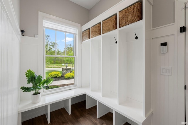 18015 Tullymore Ln, Leo, IN 46765 - mudroom with dark wood-style floors