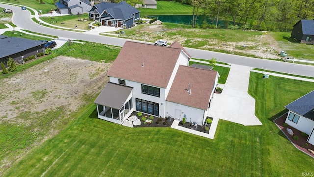 18015 Tullymore Ln, Leo, IN 46765 - aerial view of residential area featuring a large body of water