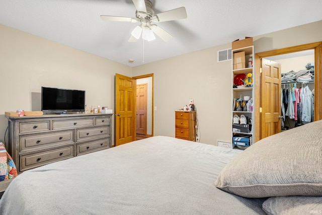 12426 Sonoma, Fort Wayne, IN 46818 - bedroom with a ceiling fan, a closet, and a walk in closet