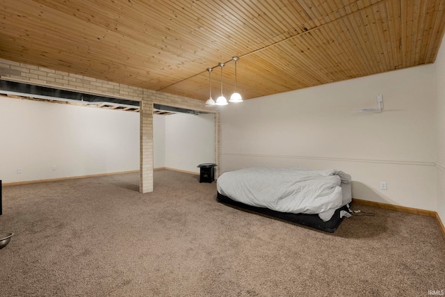 12426 Sonoma, Fort Wayne, IN 46818 - bedroom with carpet flooring and wooden ceiling
