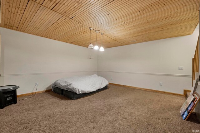 12426 Sonoma, Fort Wayne, IN 46818 - carpeted bedroom with wooden ceiling