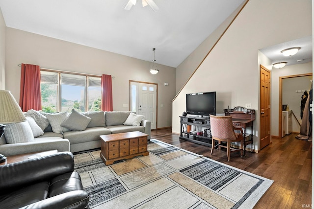 12426 Sonoma, Fort Wayne, IN 46818 - living room featuring wood finished floors and ceiling fan