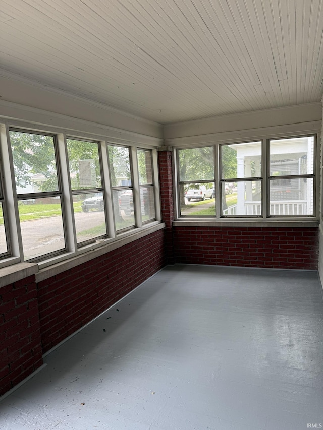 310 W Leith St, Fort Wayne, IN 46807 - unfurnished sunroom with brick wall