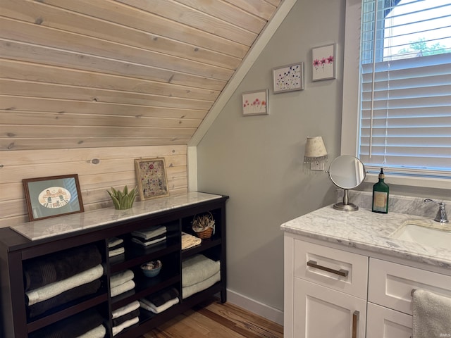 299 Spring Haven Rd, Mitchell, IN 47446 - bathroom view of wood finished floors and vanity