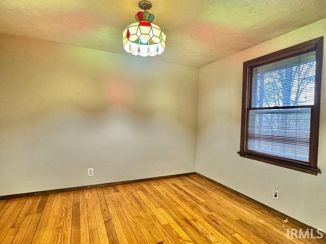 54213 Terrace Ln, South Bend, IN 46635 - unfurnished room featuring light wood-style floors and a textured ceiling