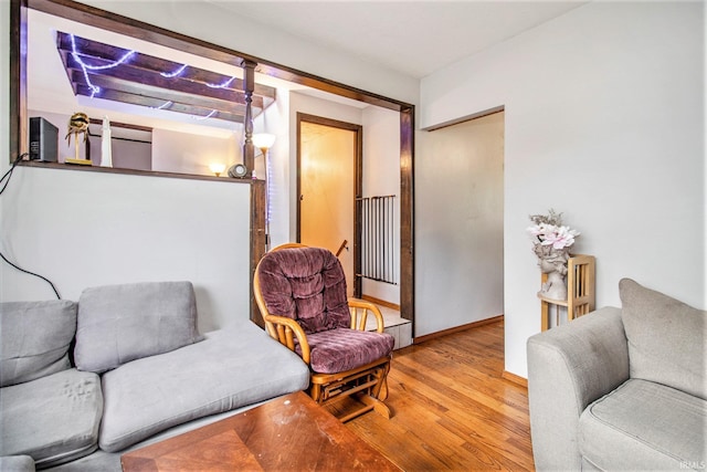54213 Terrace Ln, South Bend, IN 46635 - sitting room featuring wood finished floors and baseboards