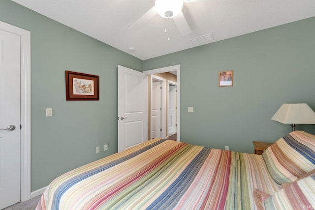 10057 Chapmans Cv, Fort Wayne, IN 46835 - bedroom featuring a ceiling fan and carpet floors