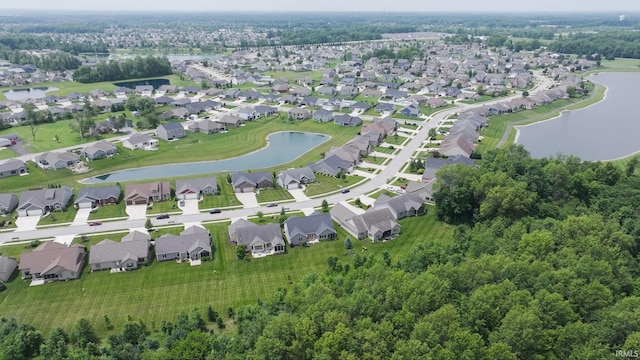 10057 Chapmans Cv, Fort Wayne, IN 46835 - aerial view of property and surrounding area with a nearby body of water and nearby suburban area