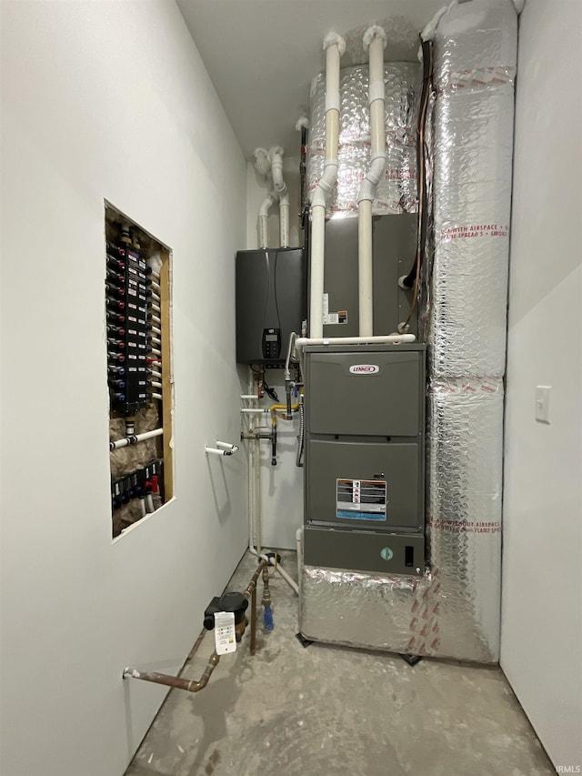 1609 Diane Dr, Ossian, IN 46777 - utility room featuring water heater