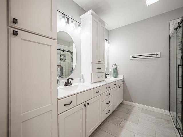 8675 Pebble Creek Dr, Newburgh, IN 47630 - full bath featuring double vanity and a shower stall