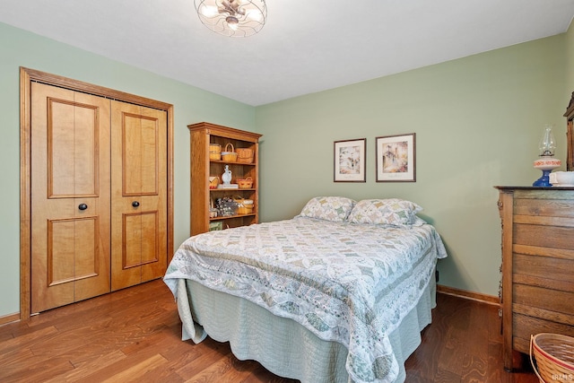 32750 Deer Watch Ct, New Carlisle, IN 46552 - bedroom featuring wood finished floors and a closet